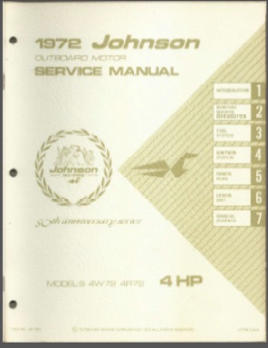 Johnson jm-7202 Outboard Service Manual