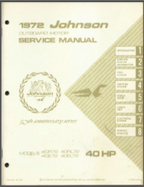 Johnson jm-7207 Outboard Service Manual