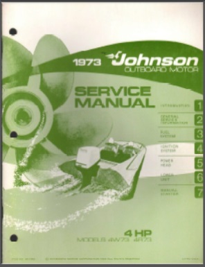 Johnson jm-7302 Outboard Service Manual