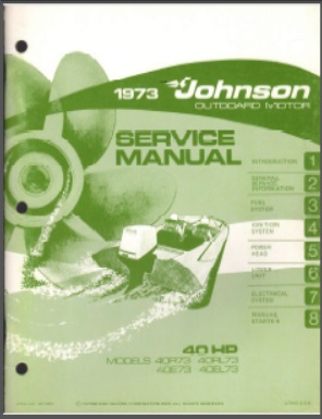 Johnson jm-7307 Outboard Service Manual