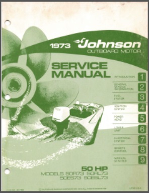 Johnson jm-7308 Outboard Service Manual