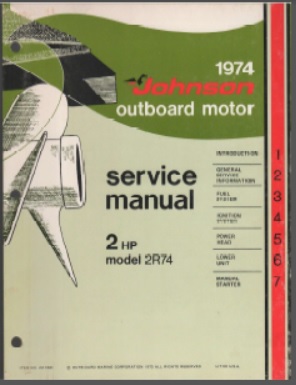 Johnson jm-7401 Outboard Service Manual