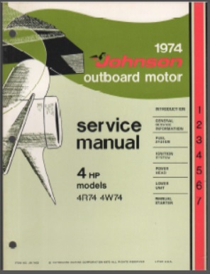 Johnson jm-7402 Outboard Service Manual