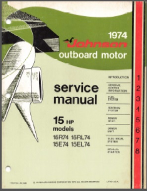 Johnson jm-7405 Outboard Service Manual