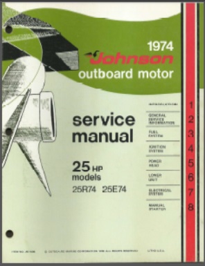 Johnson jm-7406 Outboard Service Manual