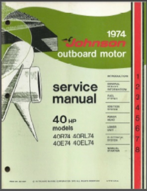 Johnson jm-7407 Outboard Service Manual