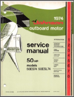 Johnson jm-7408 Outboard Service Manual