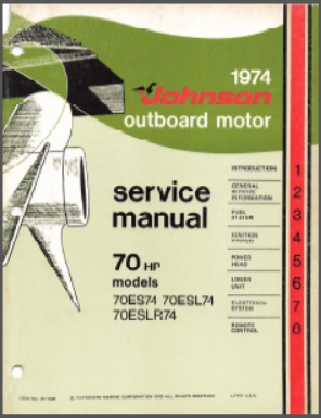 Johnson jm-7409 Outboard Service Manual