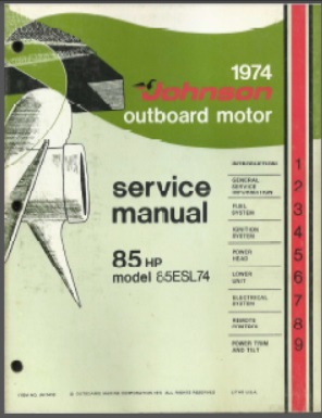 Johnson jm-7410 Outboard Service Manual