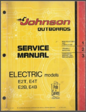 Johnson jm-7501 Outboard Service Manual