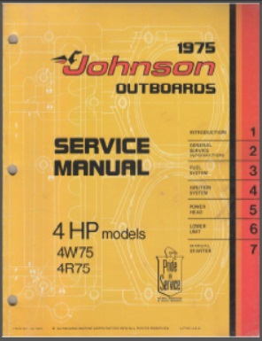 Johnson jm-7503 Outboard Service Manual