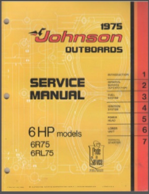 Johnson jm-7504 Outboard Service Manual