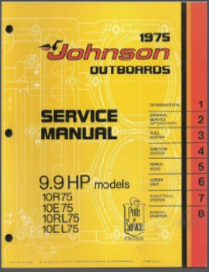 Johnson jm-7505 Outboard Service Manual