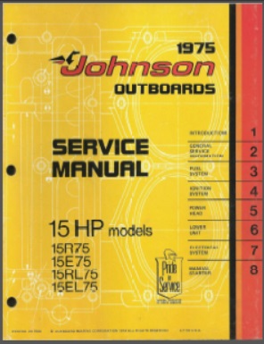 Johnson jm-7506 Outboard Service Manual