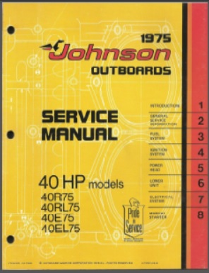 Johnson jm-7508 Outboard Service Manual