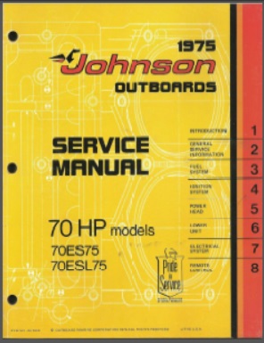 Johnson jm-7510 Outboard Service Manual
