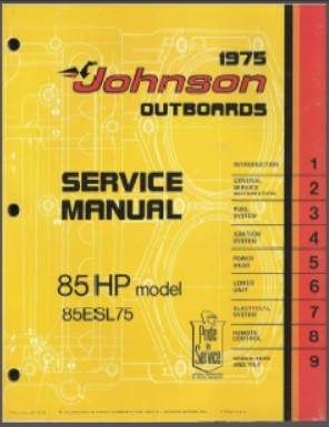 Johnson jm-7512 Outboard Service Manual