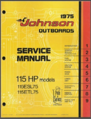 Johnson jm-7513 Outboard Service Manual