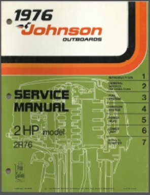 Johnson jm-7602 Outboard Service Manual