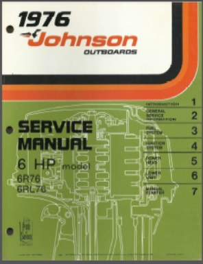 Johnson jm-7604 Outboard Service Manual