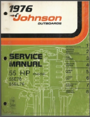 Johnson jm-7610 Outboard Service Manual