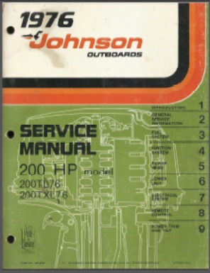 Johnson jm-7616 Outboard Service Manual
