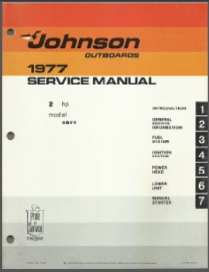 Johnson jm-7702 Outboard Service Manual