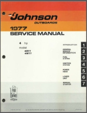 Johnson jm-7703 Outboard Service Manual