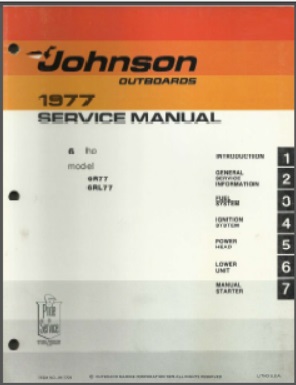 Johnson jm-7704 Outboard Service Manual