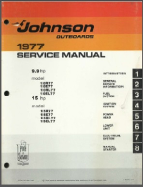 Johnson jm-7705 Outboard Service Manual