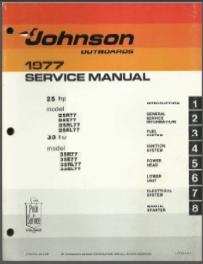 Johnson jm-7706 Outboard Service Manual