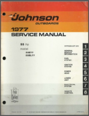 Johnson jm-7707 Outboard Service Manual