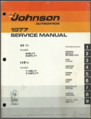 Johnson jm-7709 Outboard Service Manual