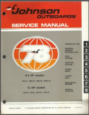 Johnson jm-7805 Outboard Service Manual