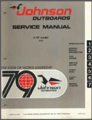 Johnson jm-7902 Outboard Service Manual