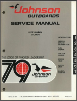 Johnson jm-7904 Outboard Service Manual
