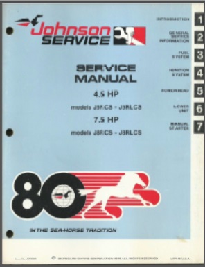 Johnson jm-8005 Outboard Service Manual