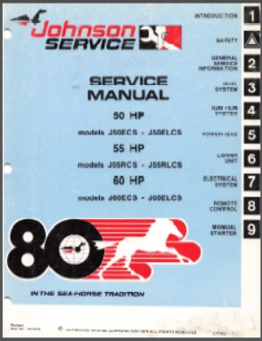 Johnson jm-8008r Outboard Service Manual