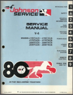 Johnson jm-8011 Outboard Service Manual