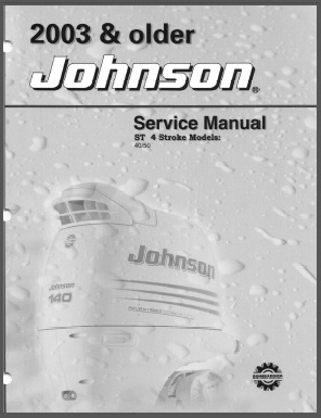 Johnson 5005469 Outboard Service Manual