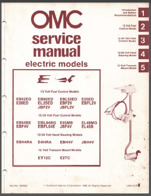 Johnson 392954 Outboard Service Manual