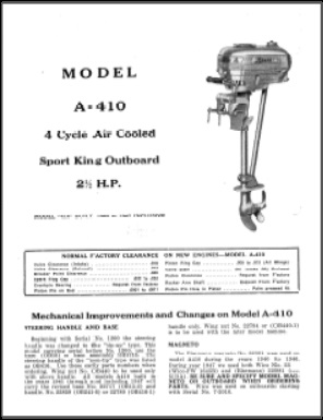 A-410 Lauson Outboard Parts Manual