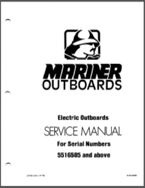Mariner 1980's 90-84660 Outboard Service Manual