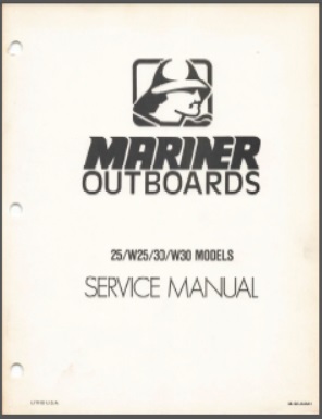 Mariner 1980's 90-84681 Outboard Service Manual