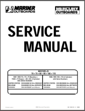 Mariner 90-13645--2 Outboard Service Manual