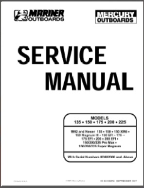 Mariner 90-824052R2 Outboard Service Manual