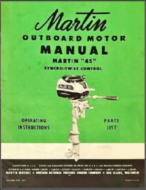 Martin 45 Outboard Owners Manual