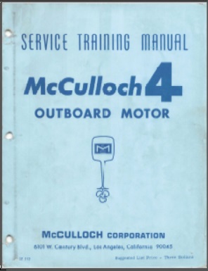 Mcullough-4 # ST-112 Outboard Service Manual