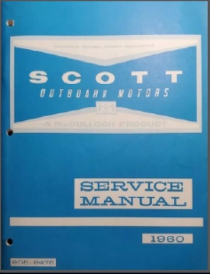 Scott/Mcullough 1960 905-9475 Outboard Service Manual