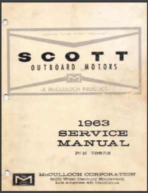 1963 Scott/Mcullough 75628 Outboard Service Manual
